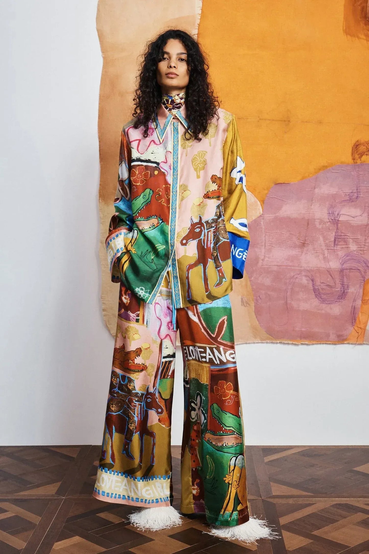 Hose Mlak Silk in Multi