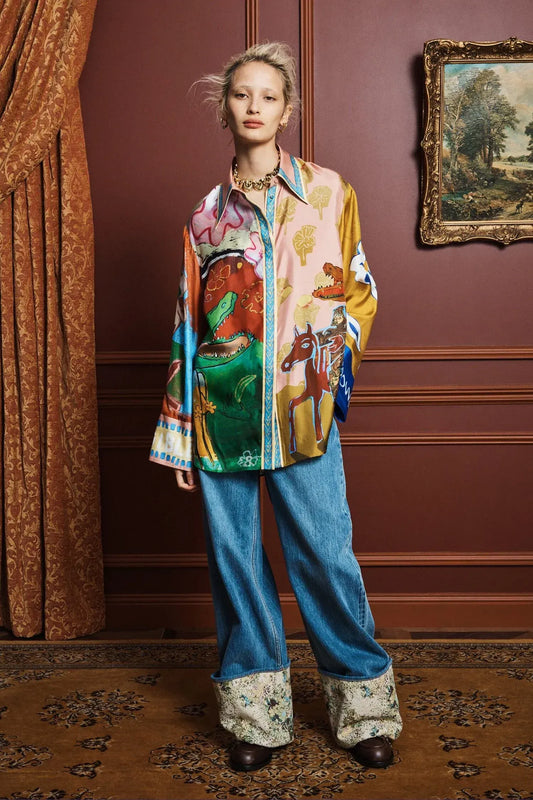 Shirt Mlak Silk in Multi