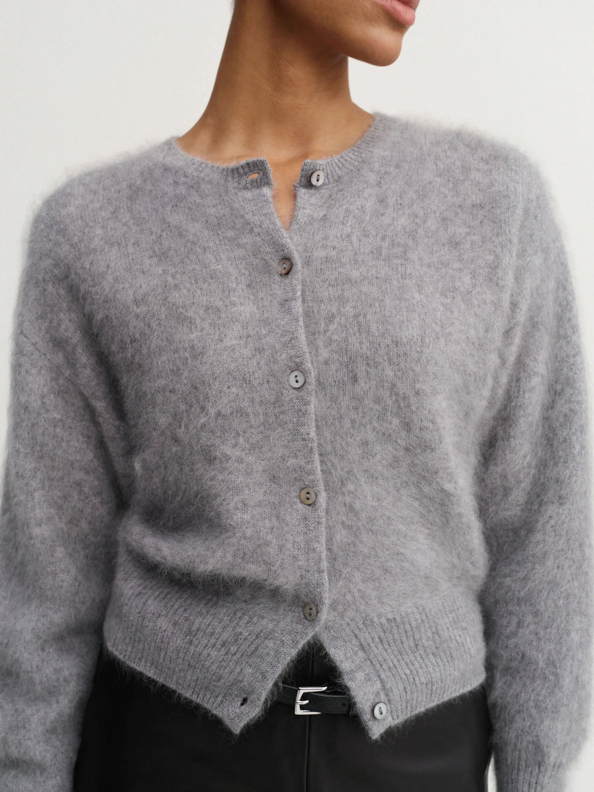 Cardigan Coco Brushed in Grey