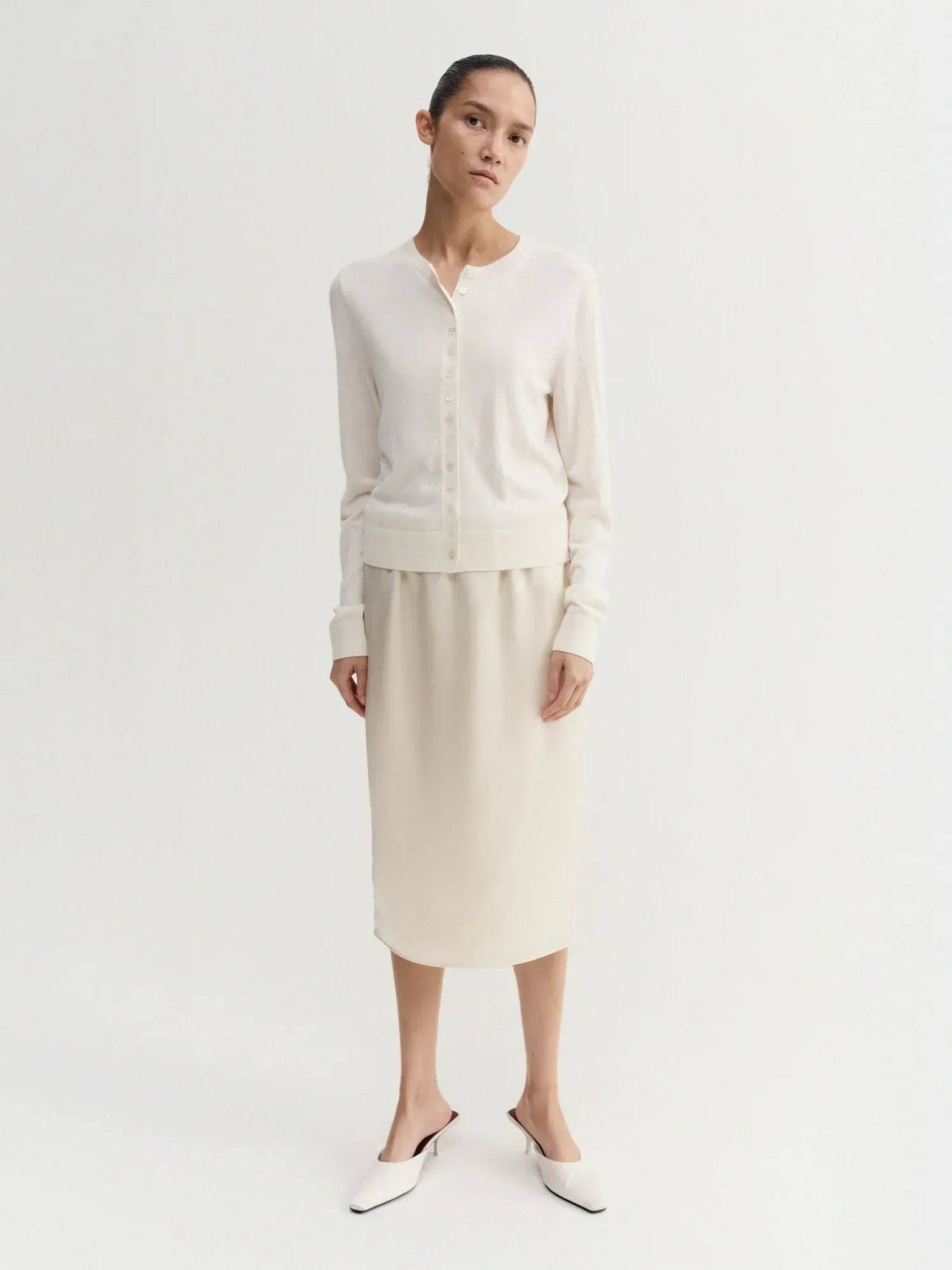 Cardigan Hayla in Cream White