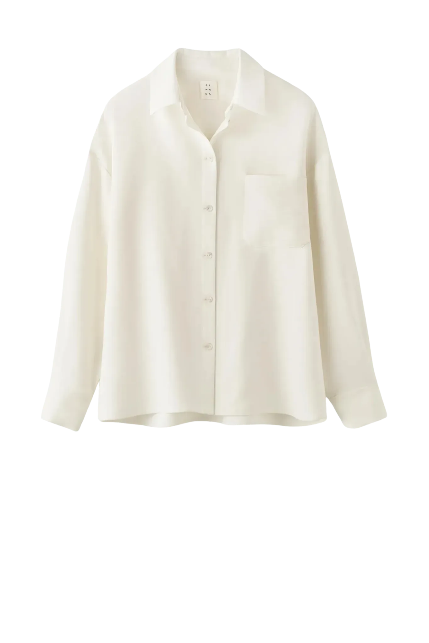 Shirt Finn Crepe in Cream White
