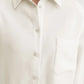Shirt Finn Crepe in Cream White