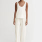 Top Romy Crepe in Cream White