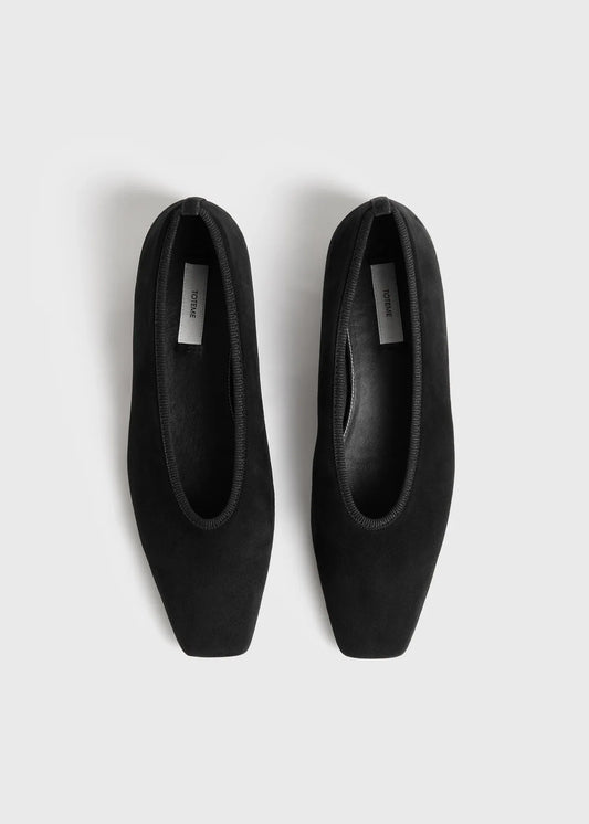 Ballerina Minimalist Suede in Black 