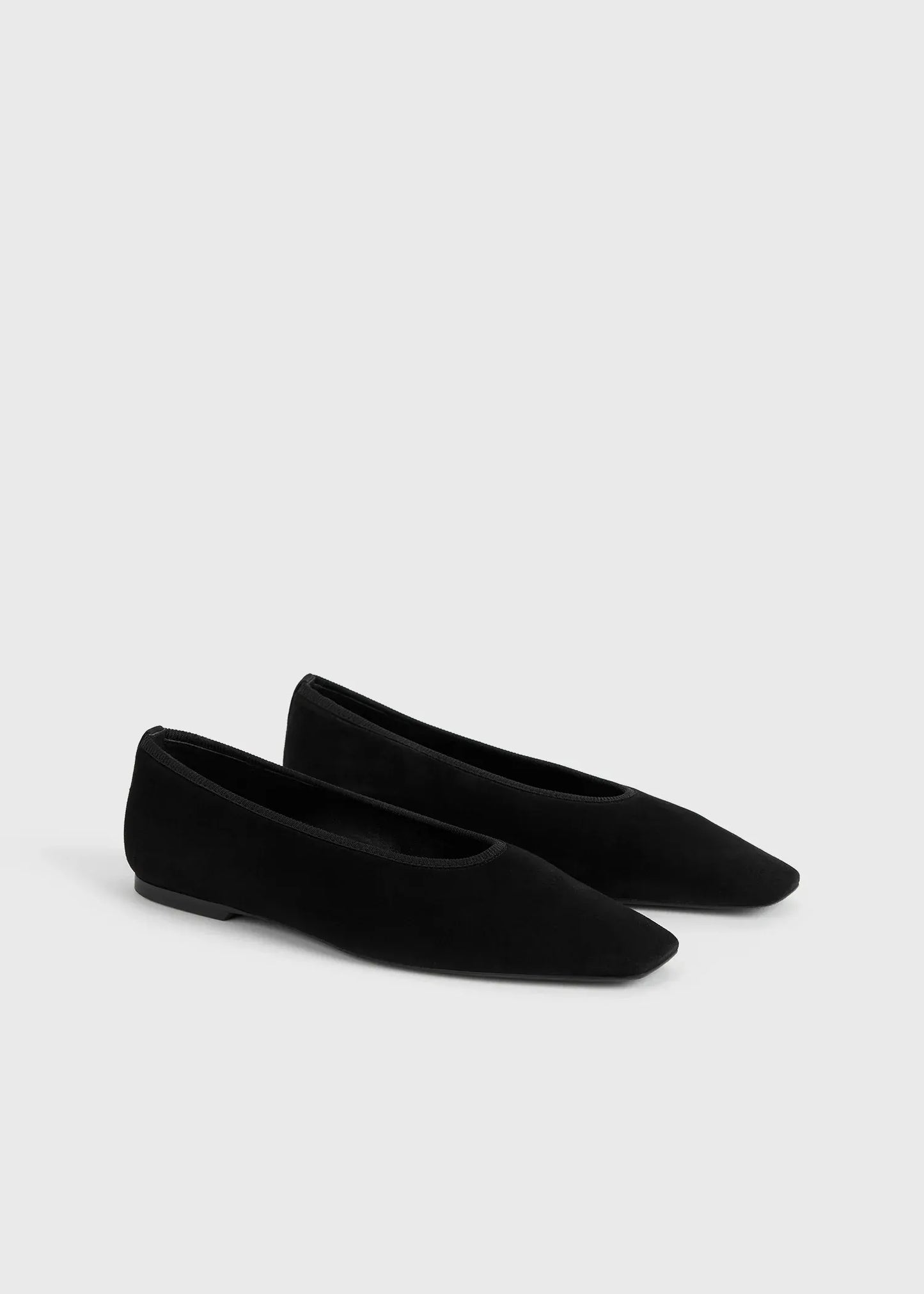 Ballerina Minimalist Suede in Black 