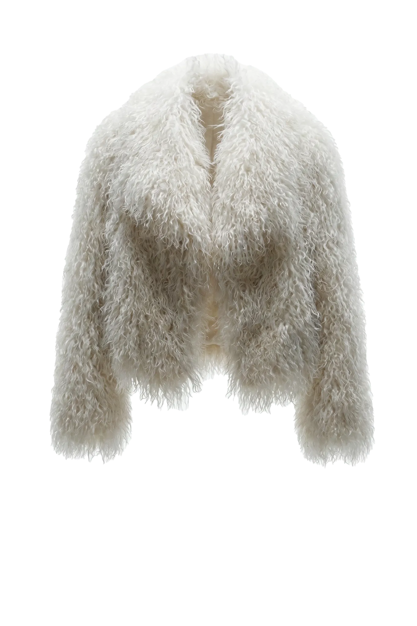 Jacke Faux Fur in Off White