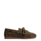 Boat Loafer Suede in Dark Brown