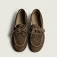 Boat Loafer Suede in Dark Brown