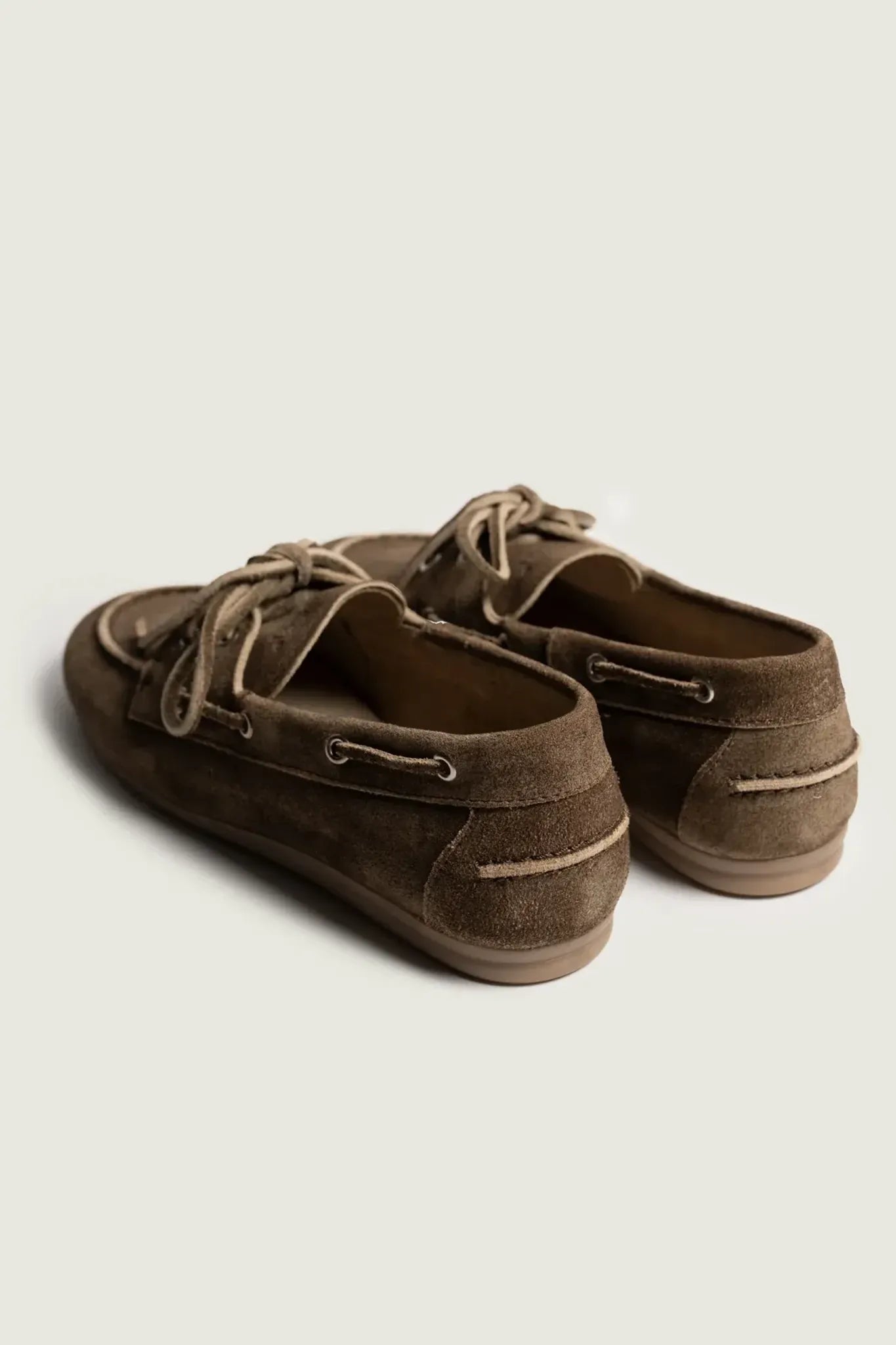 Boat Loafer Suede in Dark Brown