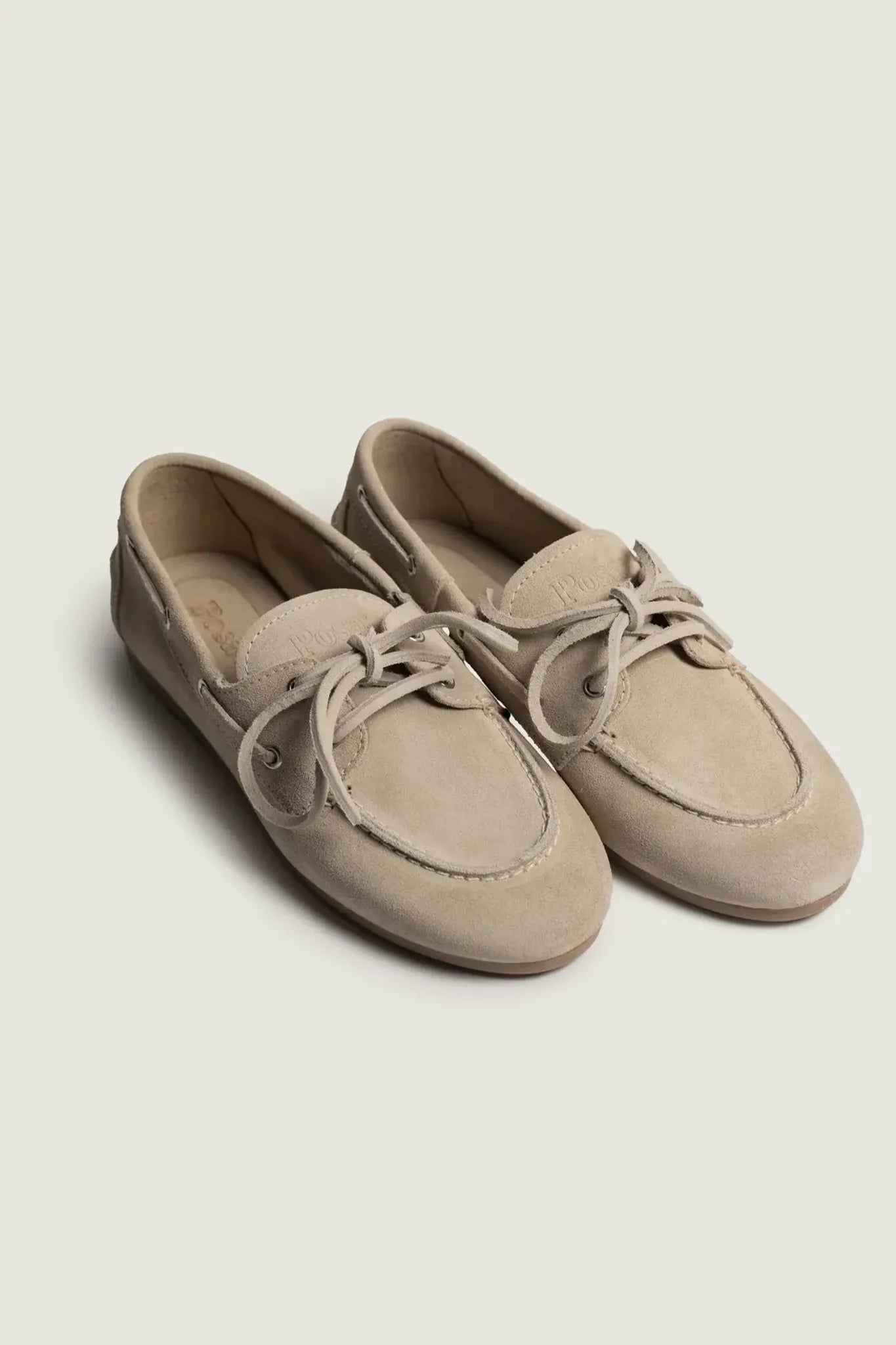Boat Loafer Suede in Light Taupe