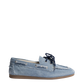Boat Loafer Brushed Denim in Light Blue