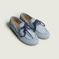 Boat Loafer Brushed Denim in Light Blue
