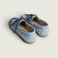 Boat Loafer Brushed Denim in Light Blue