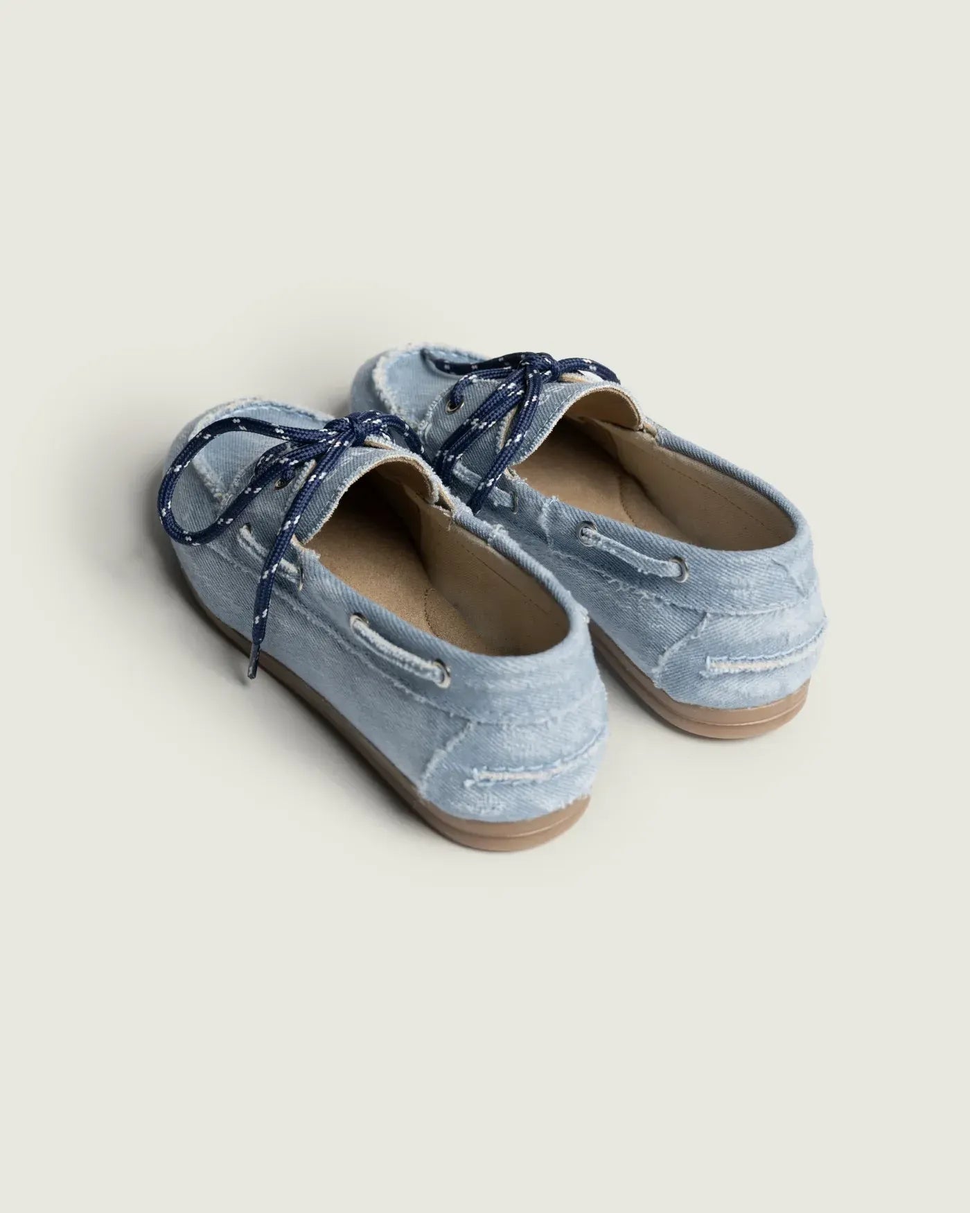 Boat Loafer Brushed Denim in Light Blue