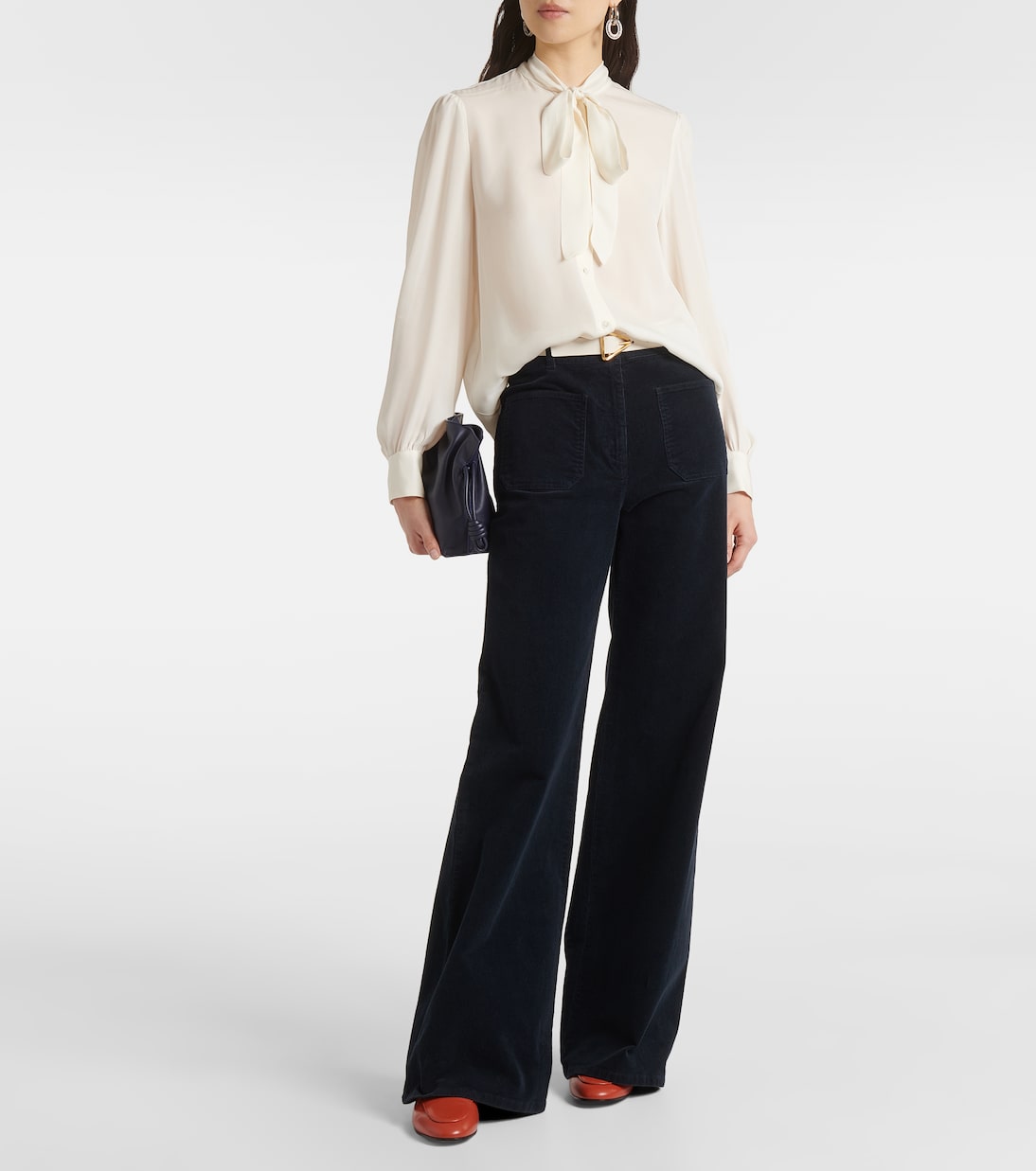 Bluse Carina in Ivory