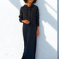 Maxi Sweat Kleid James in Navy