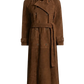 Leder-Trenchcoat Corrin in Coco