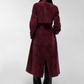Leder-Trenchcoat Corrin in Warm Brick