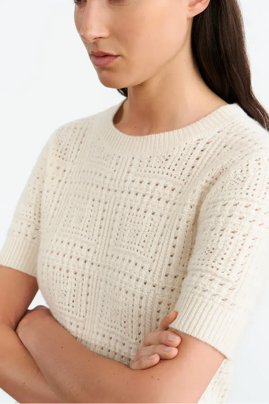 Cashmere sweater Elysia in ivory