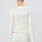 Longsleeve Fitted Top in Cream