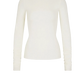 Longsleeve Fitted Top in Cream
