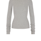 Longsleeve Fitted Top in Heather Grey