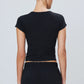 Shirt Fitted Crewneck Short Sleeve in Black