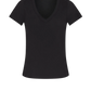 Shirt V-Neck in Black