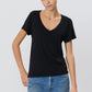 Shirt V-Neck in Black