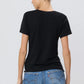 Shirt V-Neck in Black