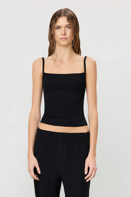 Top 90's Tank in Black