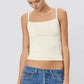 Top 90's Tank in Cream