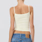 Top 90's Tank in Cream