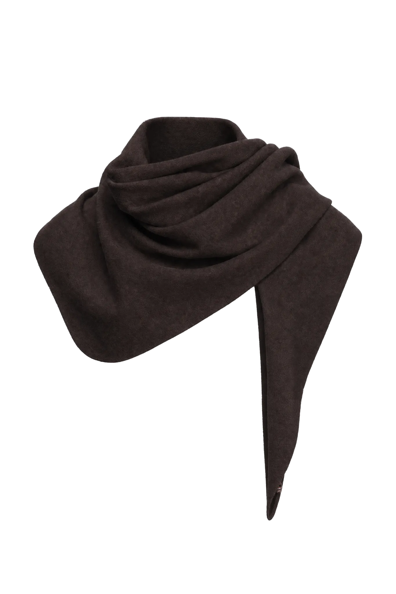 Triangle Schal N°201 Witch 2 in Dark Brown