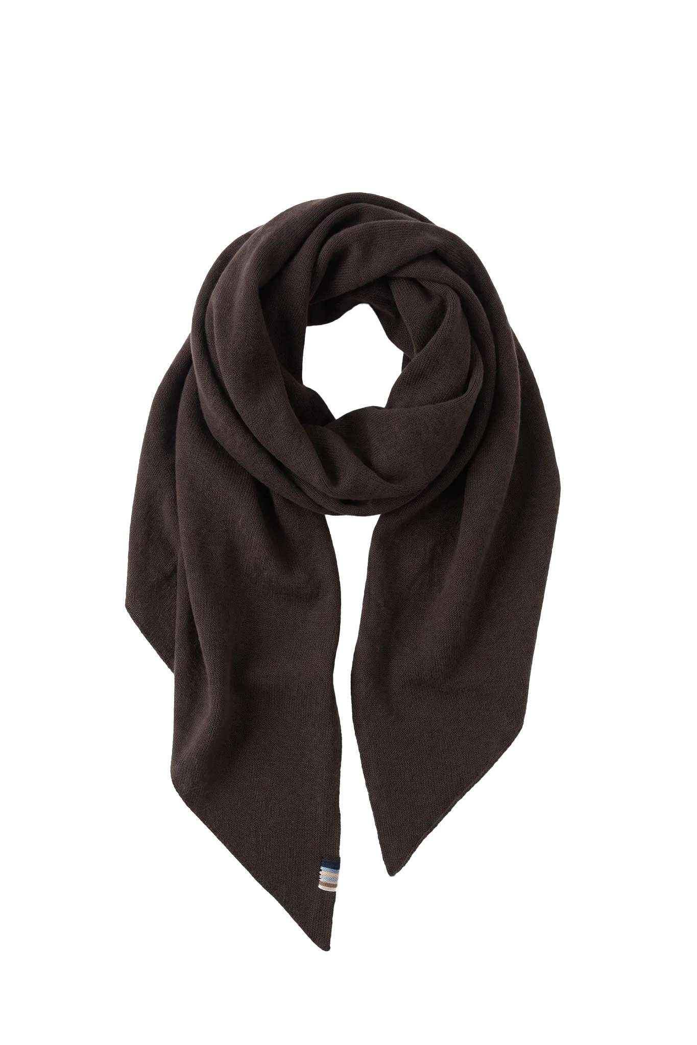 Triangle Schal N°201 Witch 2 in Dark Brown