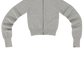 Zip Sweater n°302 Lemon in Grey