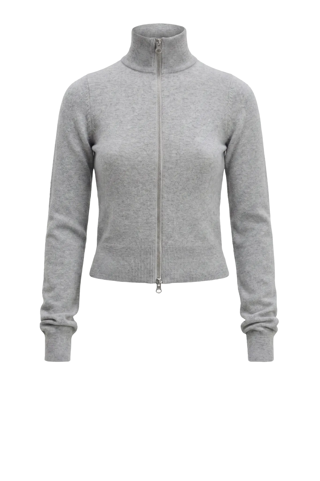 Zip Sweater n°302 Lemon in Grey