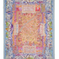 Oversized scarf Florence Map in blue