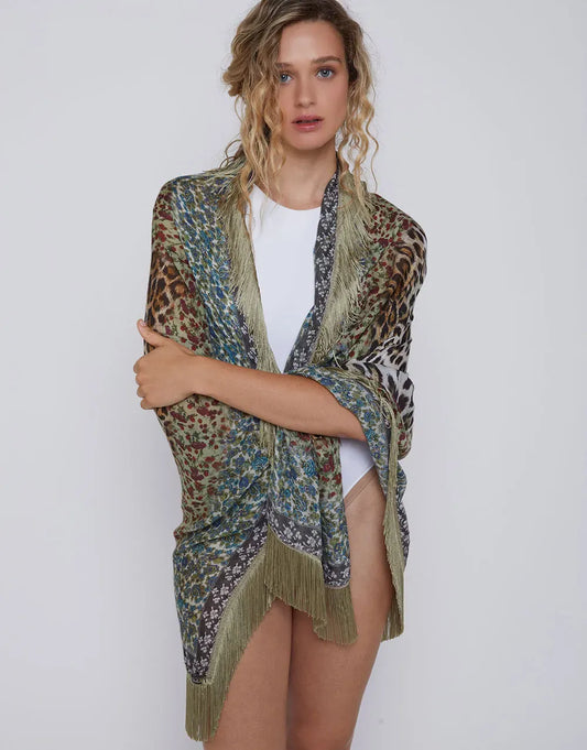 Oversize Schal Minimal in Brown
