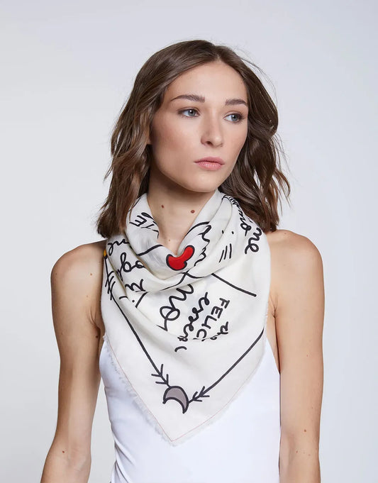 Tuch Pensiero in Off-White