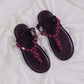 Sandalen Flò Monocolor in Bordeaux