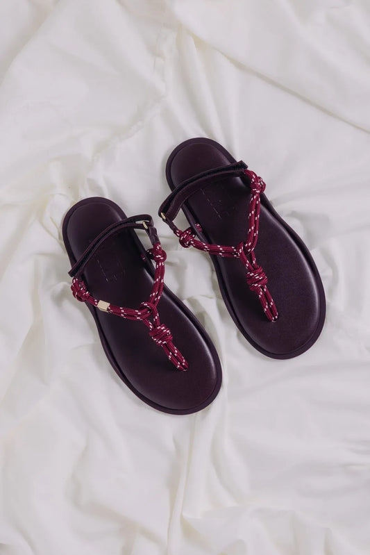Sandalen Flò Monocolor in Bordeaux