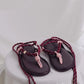 Sandalen Flò Twin in Bordeaux Silver Pink