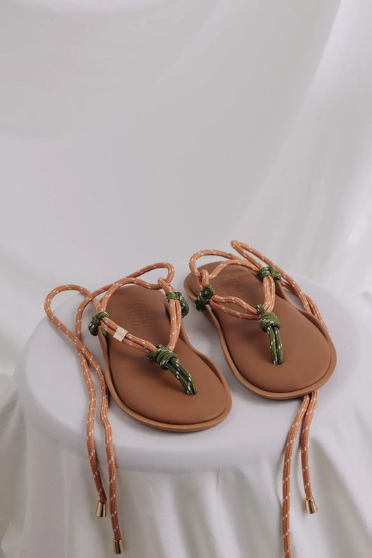 Sandalen Flò Twin in Terracotta Militar Green