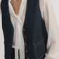 The Denim vest in rinse