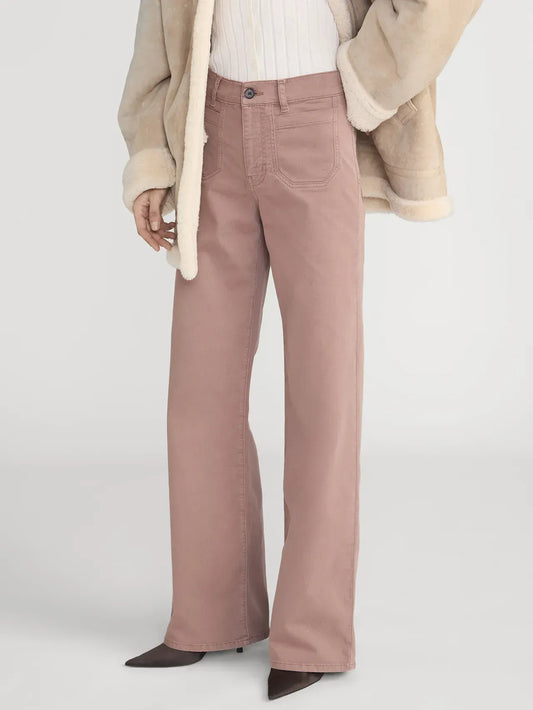 Hose Le Slim Palazzo Modernist Pocket in Mauve