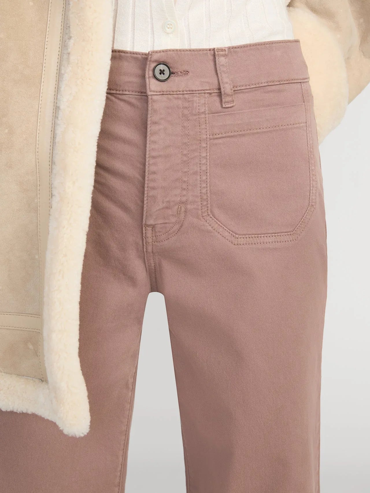 Hose Le Slim Palazzo Modernist Pocket in Mauve