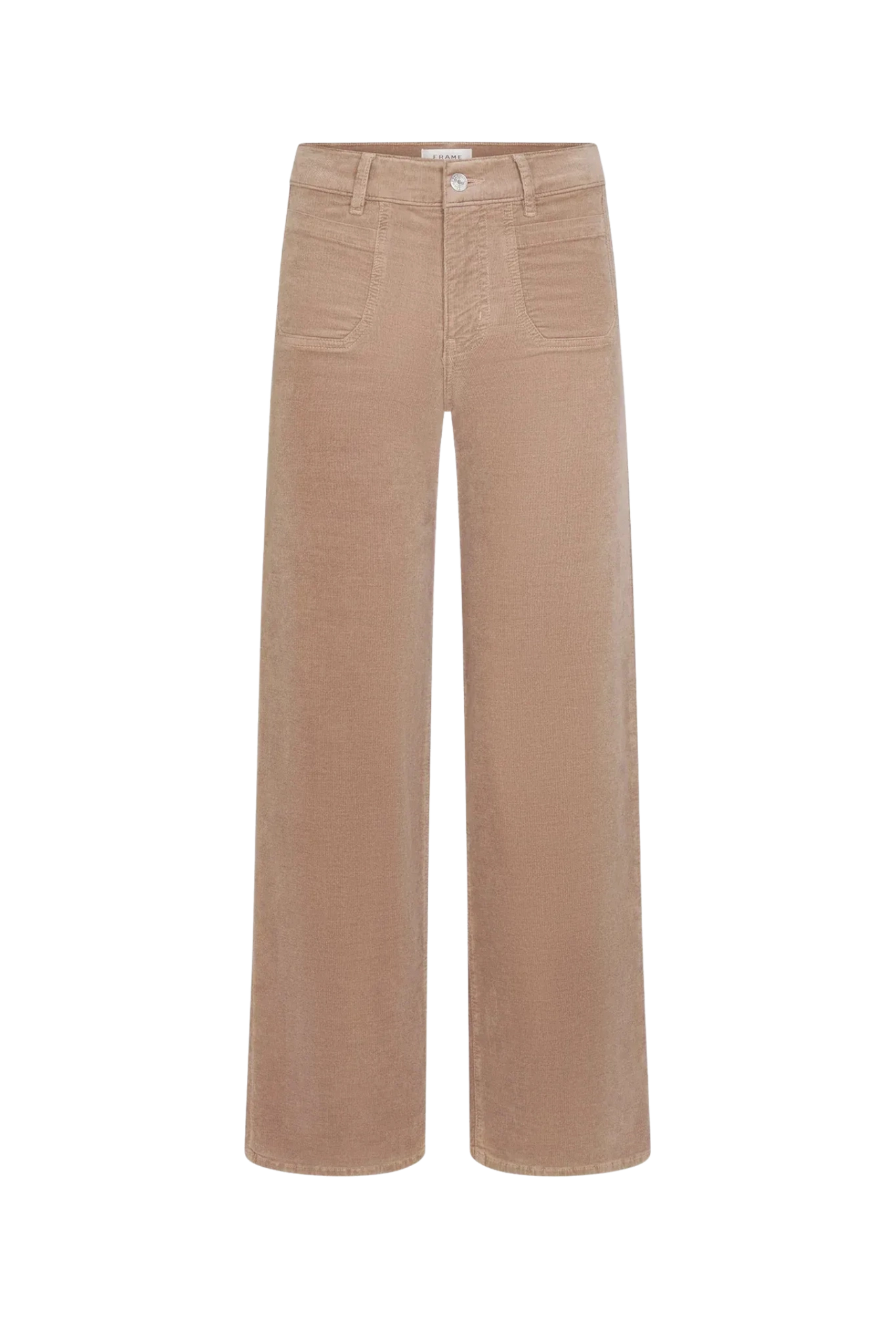 Hose Le Slim Palazzo Modernist Pocket Corduroy in Soft Taupe