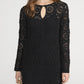 Kleid The Crochet Keyhole in Black