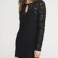 Kleid The Crochet Keyhole in Black
